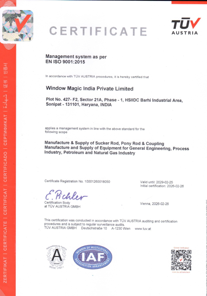 ISO 9001 Certificate